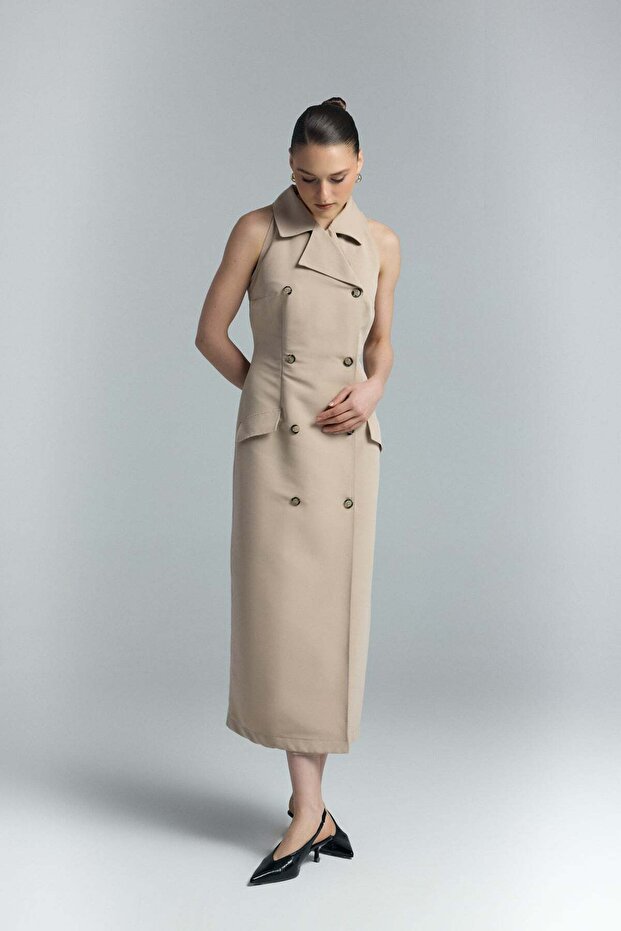 Rochie Jessi - Camel - 4