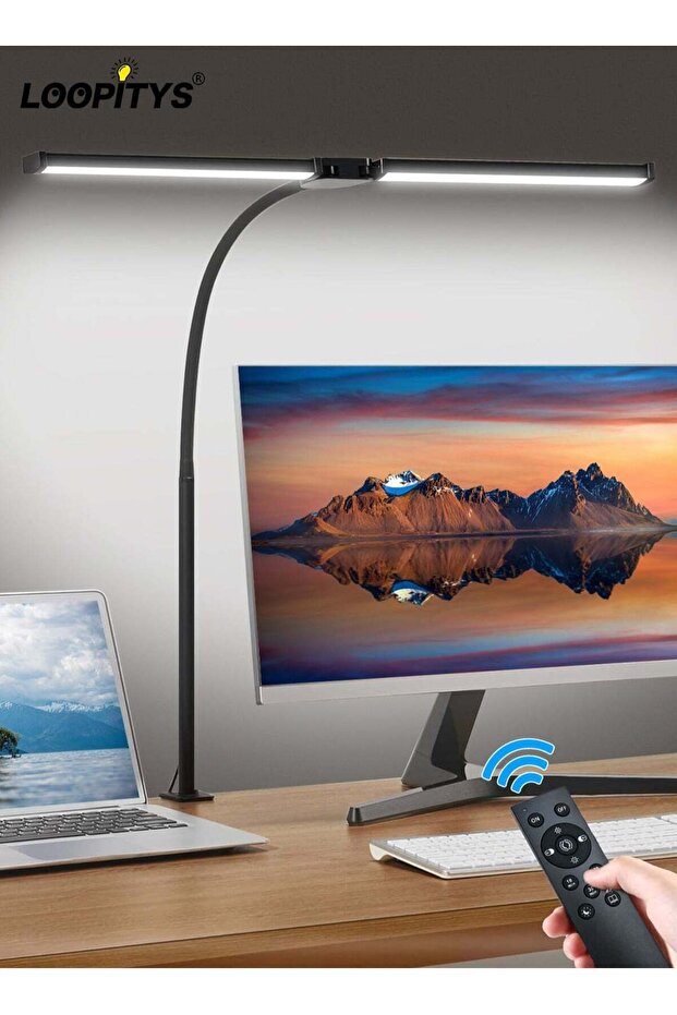 Led Desk Lamp for Home Office, Eye-Care Architect Light with Clamp, Adjustable Flexible