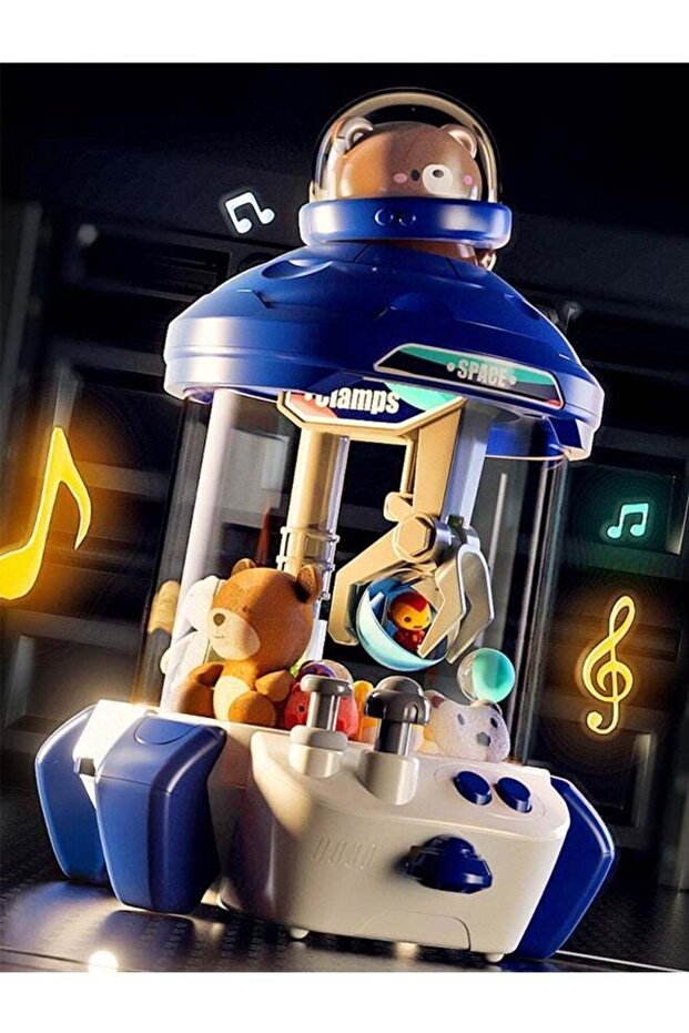 Cute Bear Lights And Sound Effects Kids Catching Doll Machine