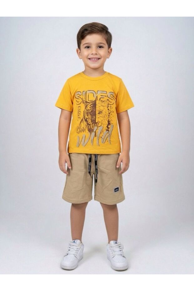 Sides Yazili Boy's Suit