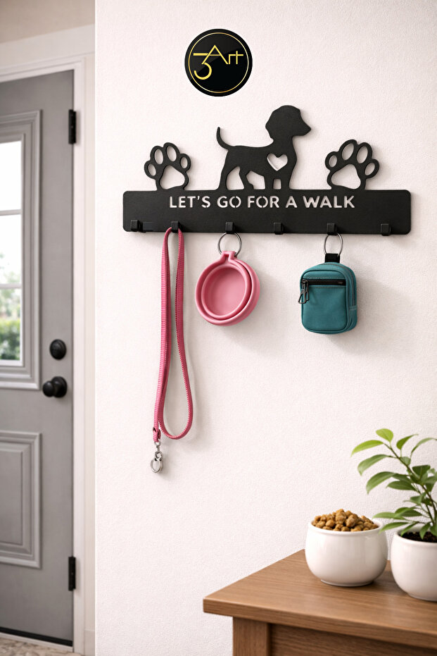 Dog Leash Wall Hanger – Dog Leash & Accessory Organizer
