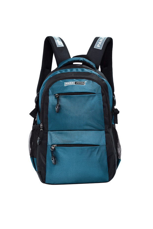 Para John School Backpack 14-20" PVC Coating Durable Student Bag with Strong Stitching