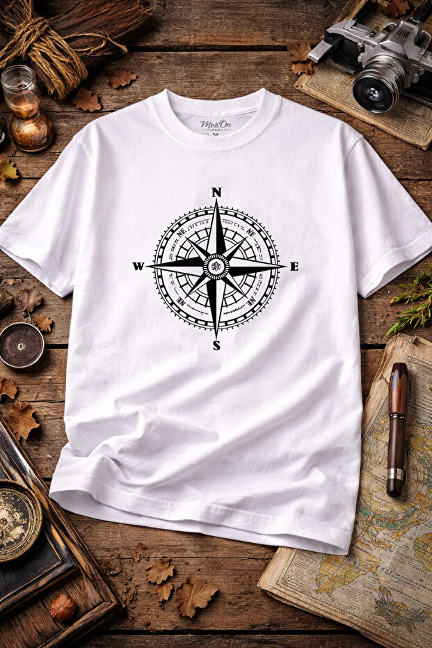 North Star Compass Premium Unisex T-Shirt – Minimal & Powerful Style