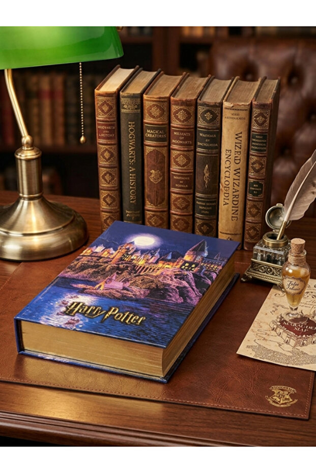 صندوق ديكور بتصميم كتاب مرخص لهاري بوتر مقاس 14×21
