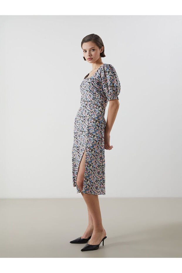 Sparkling Choices from Shining Store U Roba Collar Floral Dress