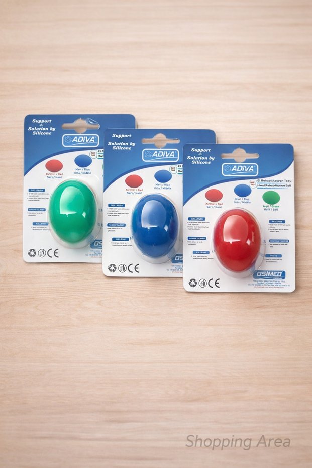 Silicone Hand Rehabilitation & Stress Ball – Hand Exercise Ball (3 Hardness Levels) Set of 3