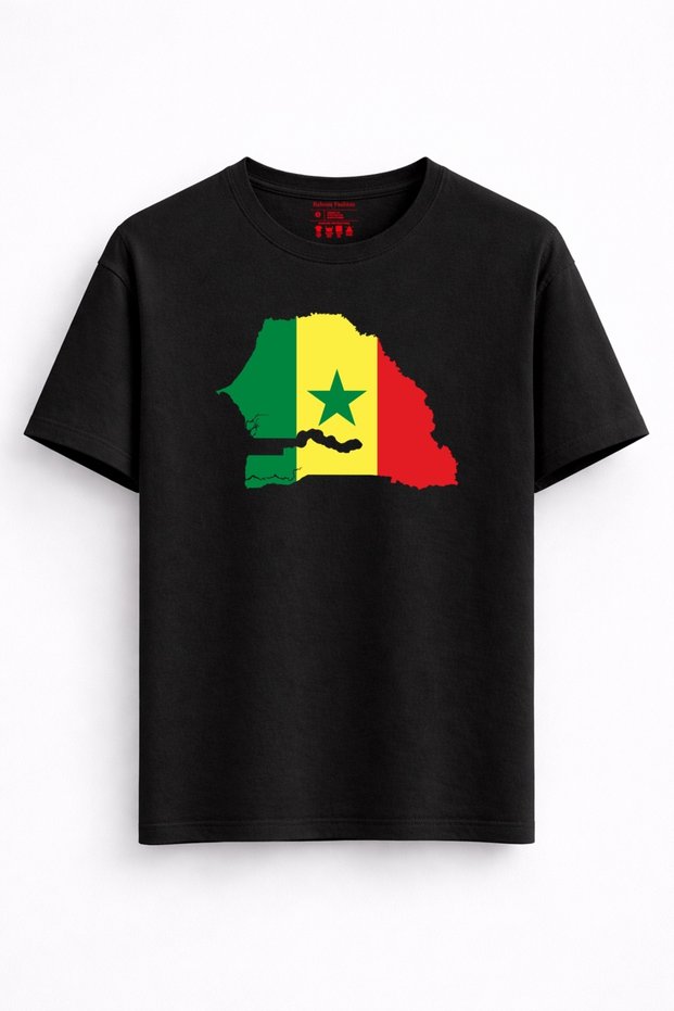 Senegal Ruh – Senegal Map Printed T-Shirt / Tank Top (Optional)