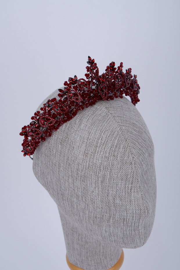 Crystal Beaded Wedding Henna Crown Bridal Wedding Party Costume Crown