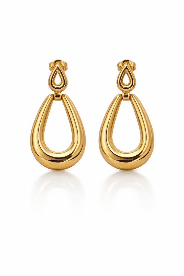 Aurelia Drape Xuping Women's Steel Dangle Earrings Tarnish Resistant Rose Gold Color |