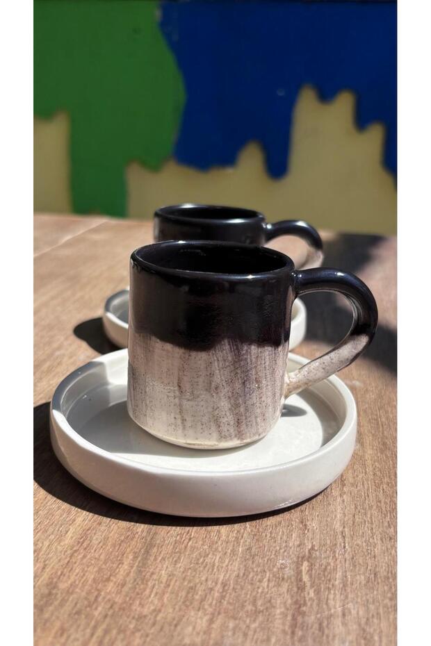 Stoneware Coffee Cup Set of 2
