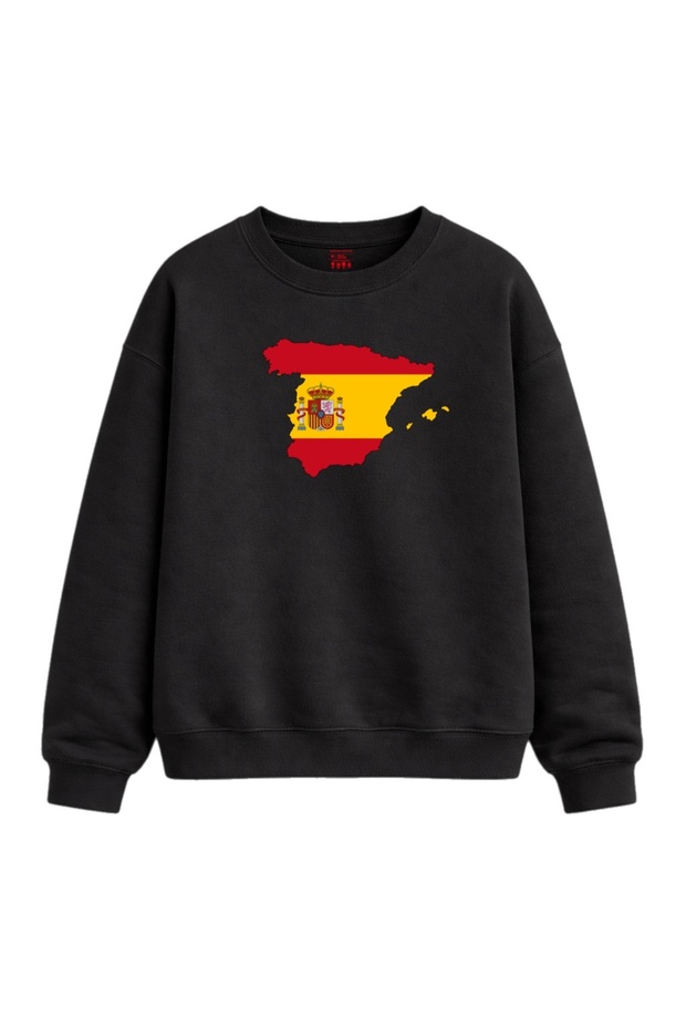 Spain Spirit – Spain Map Flag Printed Sweatshirt / Hoodie (Optional)