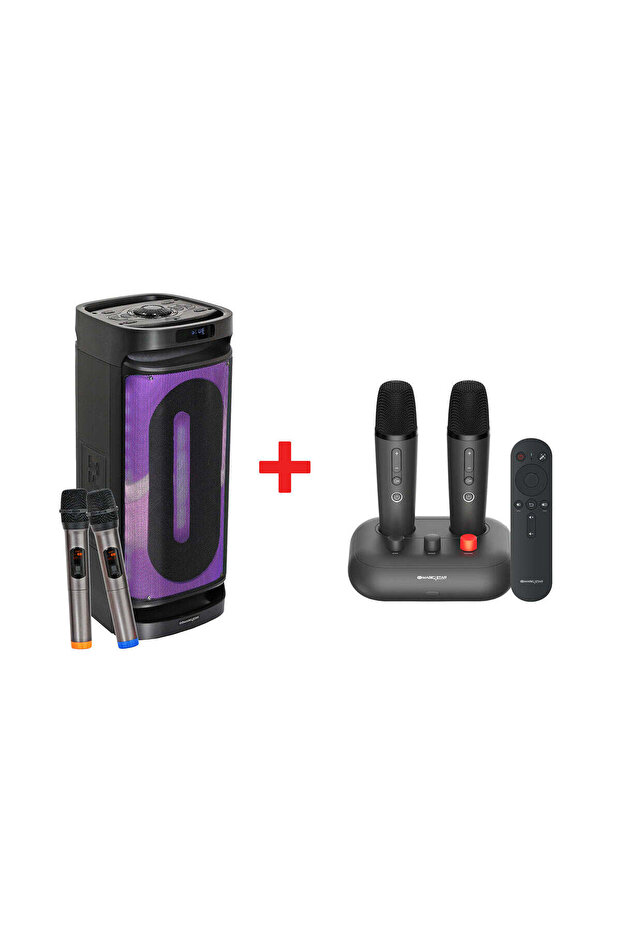 D'Maestro MS-A 15 + BoomBox L-2811 Karaoke Party Bundle