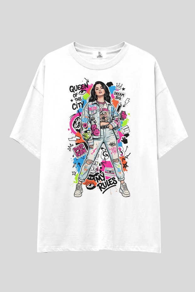 Selena Gomez Pop Art T-Shirt | Unisex 100% Cotton Printed Custom Design Tee | Dream Pop Girl Style