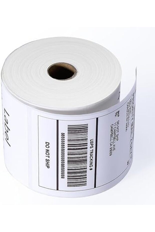 4 x 6 Inch Direct Thermal Shipping Label Roll, 500 Sheets