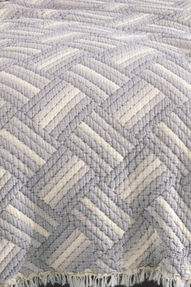 100% Cotton Soft Padded Muslin Bedspread |   Çeyi̇z & Günlük & 4 Mevsi̇m |   Breathable Structure 230X250