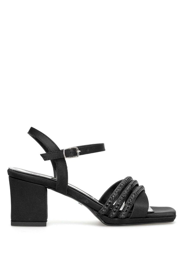 26By130.922T Women's Stoned Classic Heeled Shoes Black