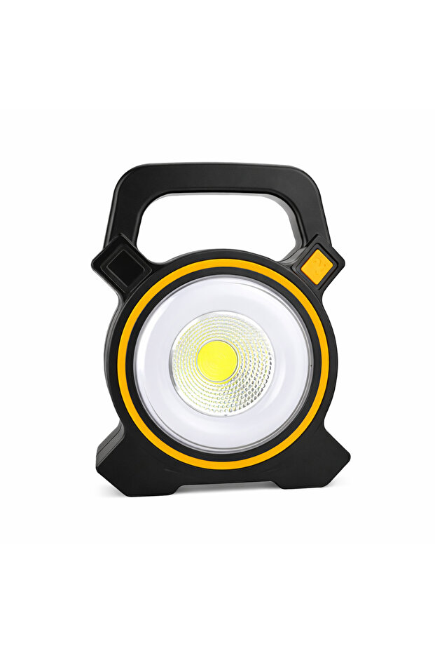 كشاف LED محمول قوي للعمل والتخييم – قابل للشحن بإضاءة COB فائقة