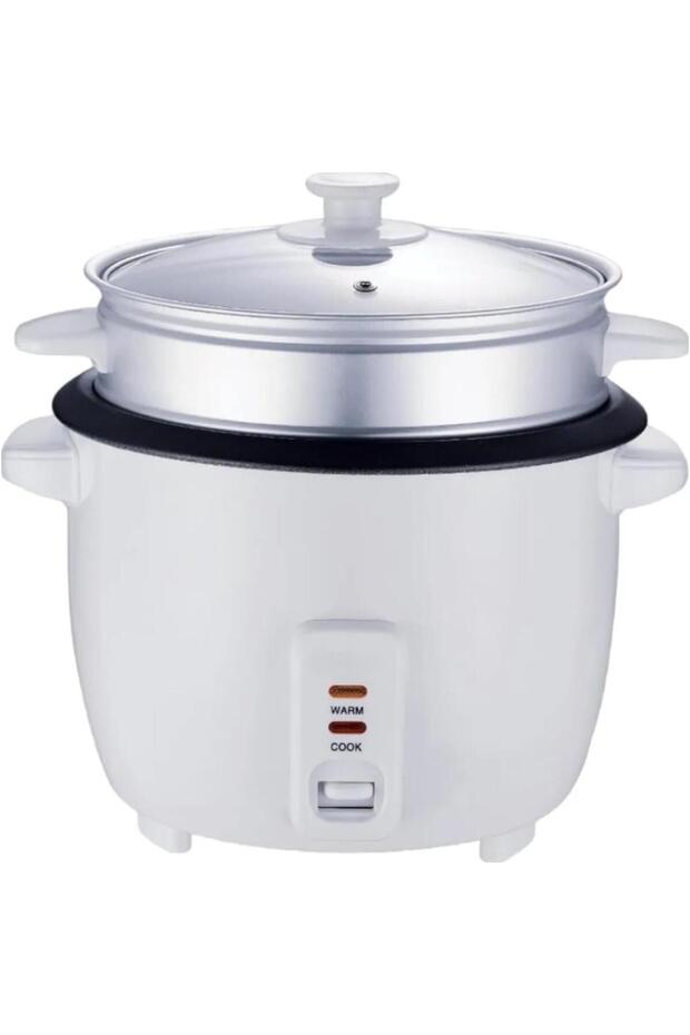 1.5L Electric Rice Cooker 500W Non-Stick Inner Pot Automatic Cook & Warm Function White