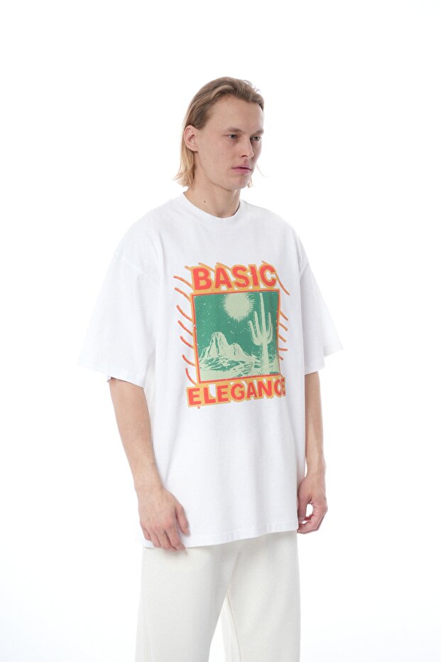 Black "Basic Elegance" T-Shirt, Loose Fit - 3