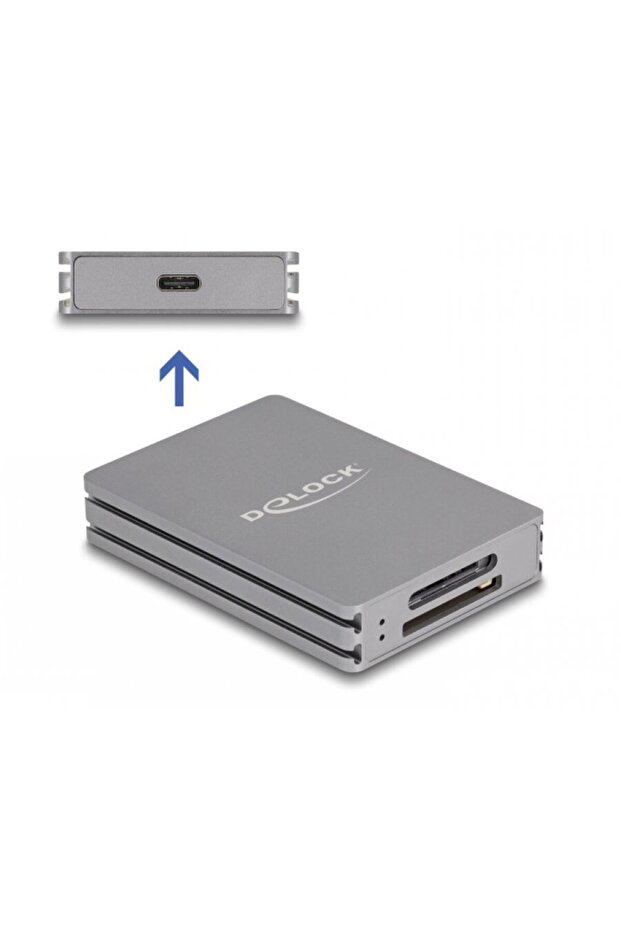 Card reader 91013, USB type C to SD/CFexpress type A, Gray - 2