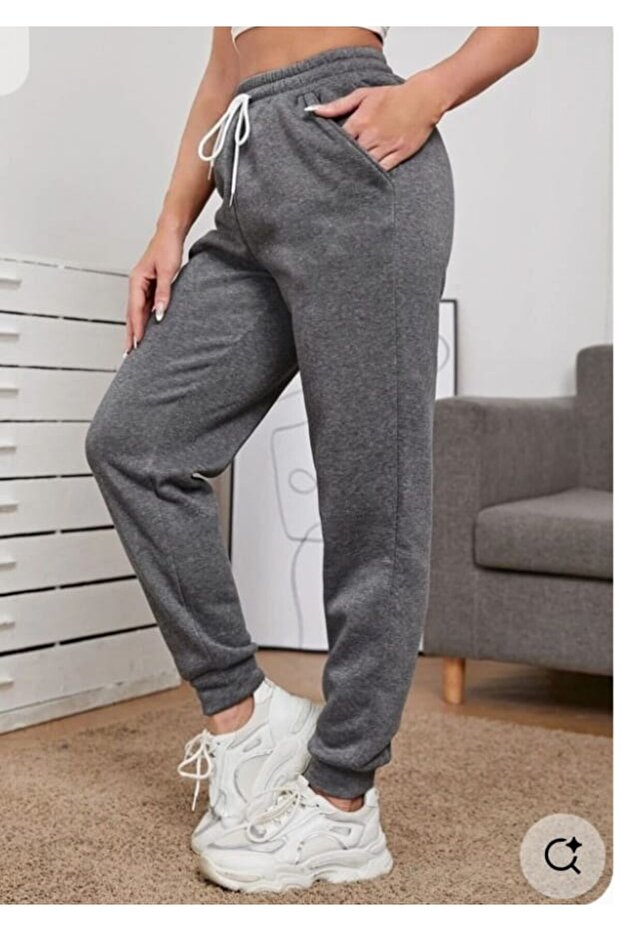 Comfortable Cut Women's Ribbed Leg Sweatpants (Regenerated Fabric)