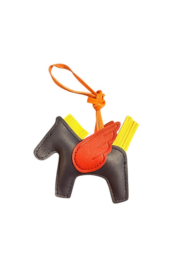 Leather Horse Figure Bag Accessory