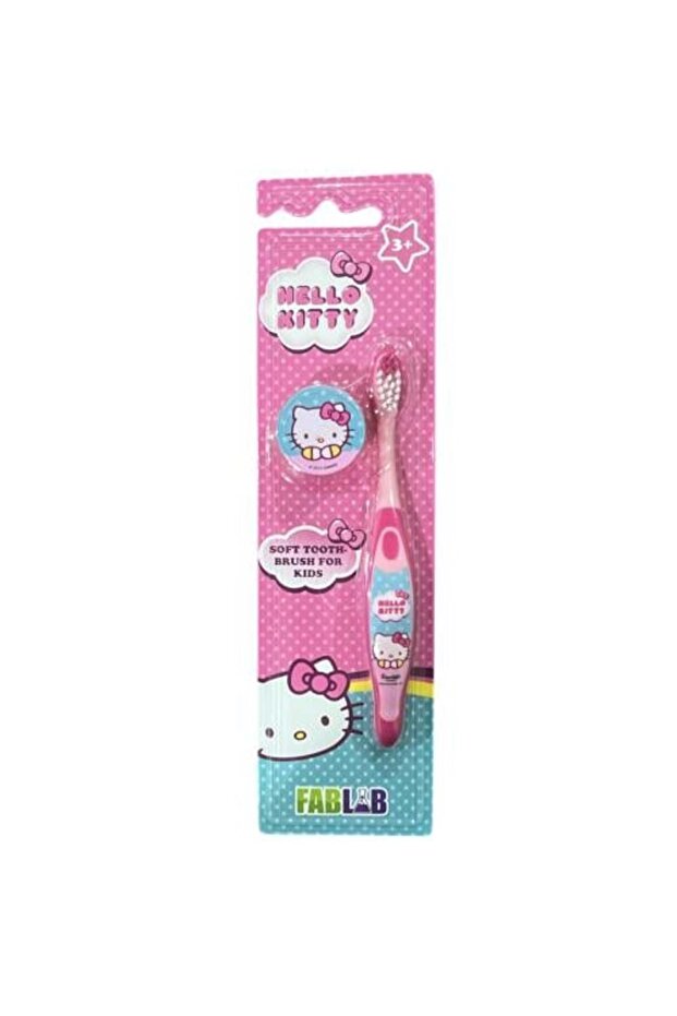 Toothbrush with Soft Bristles Hello Kitty