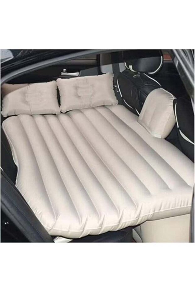 Generic Car Travel Air Mattress – Portable Inflatable SUV Air Bed with Two Air Pillows for Camping