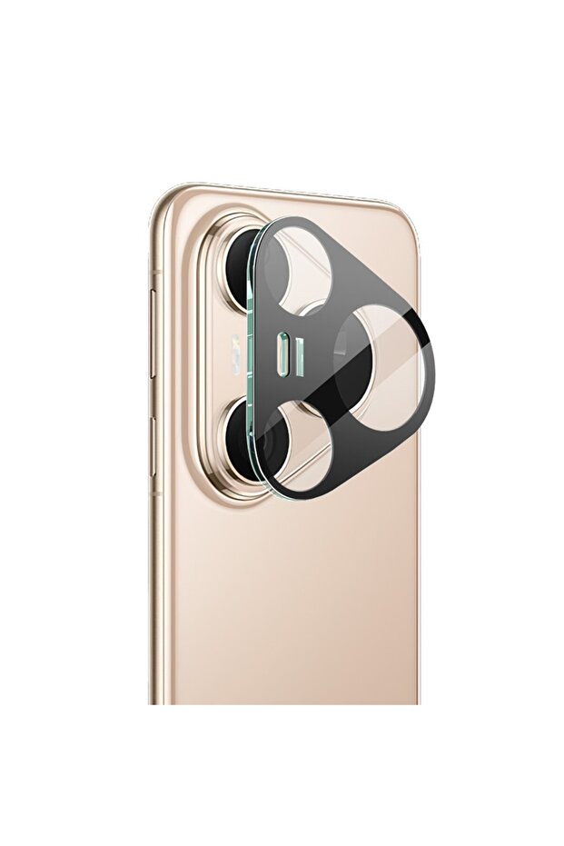 Huawei Pura 80 Pro / Pura 80 Pro+ Compatible Black Framed Camera Lens Protector Tempered Glass