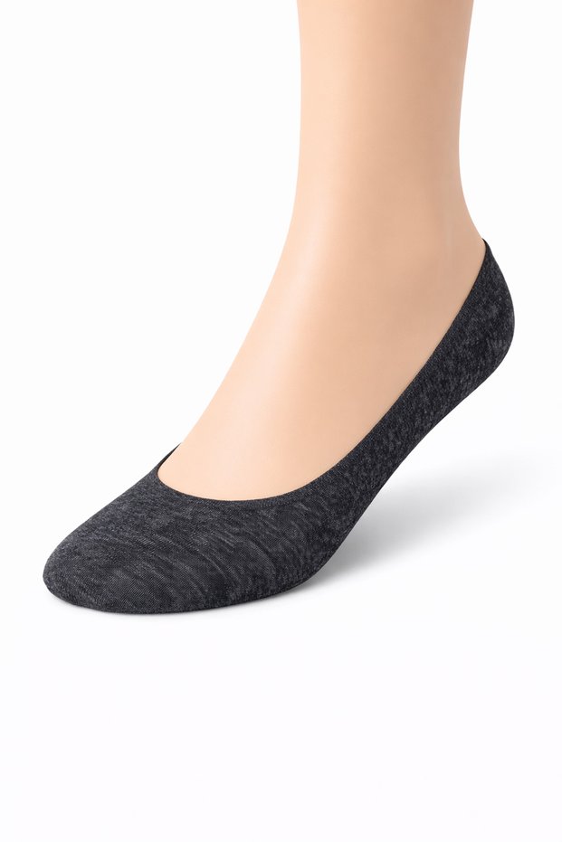 Bamboo Ballerina Socks with Silicone Mouth – Non-Slip, Anti-Sweat, Invisible Footsies