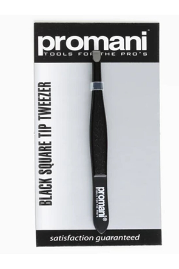 REP PR-920 BLACK SQUARE TIP TWEEZER