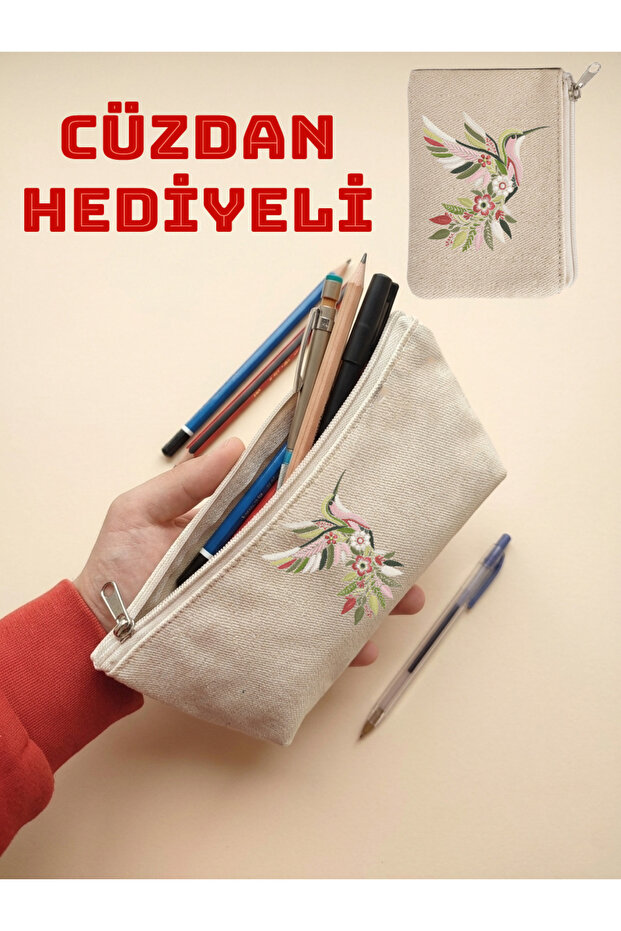 Canvas Pen Holder, Multi-Purpose Organizer, Pencil Case, Makeup Bag, Women's Handbag, Phone Bag