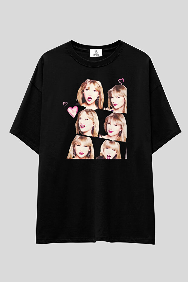 Taylor Swift T-Shirt | Unisex 100% Cotton Black & White Printed Custom Design Tee