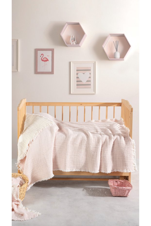 Lulla Breathable Muslin Baby Quilt - Soft Organic Cotton Baby Blanket