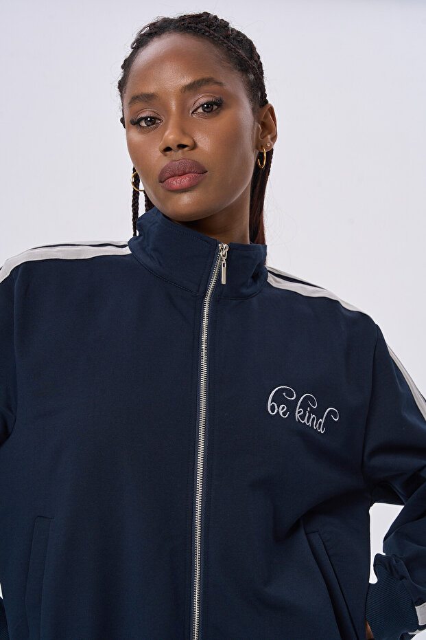 Retro Striped Tracksuit Set - 6