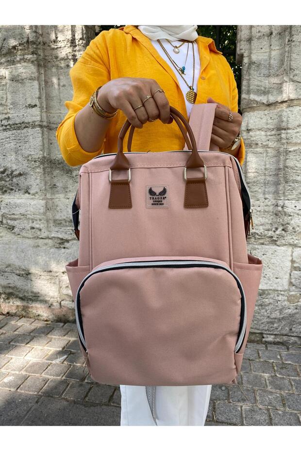 Mother Baby Care and Backpack Claret Red