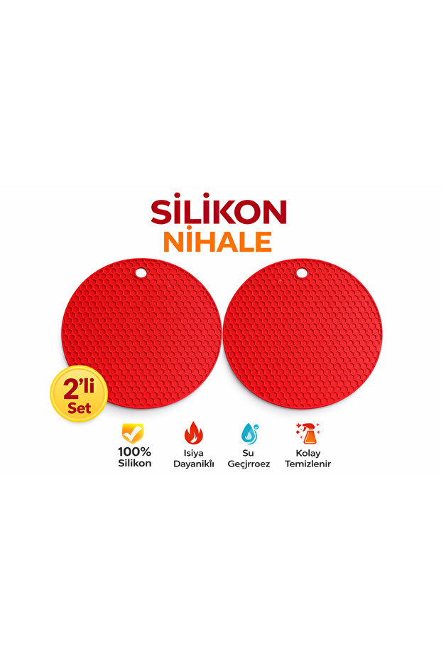 2 adet silikon kırmızı nihale