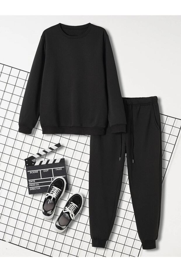 Crew neck Unisex Tracksuit Set
