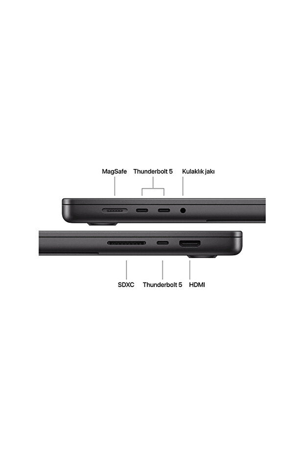 MGEE4TU/A/MacBook Pro/Apple M5 Max İşlemci(18 Çekirdek CPU-40 Çekirdek GPU)/48GB RAM/2TB SSD/1 - 7