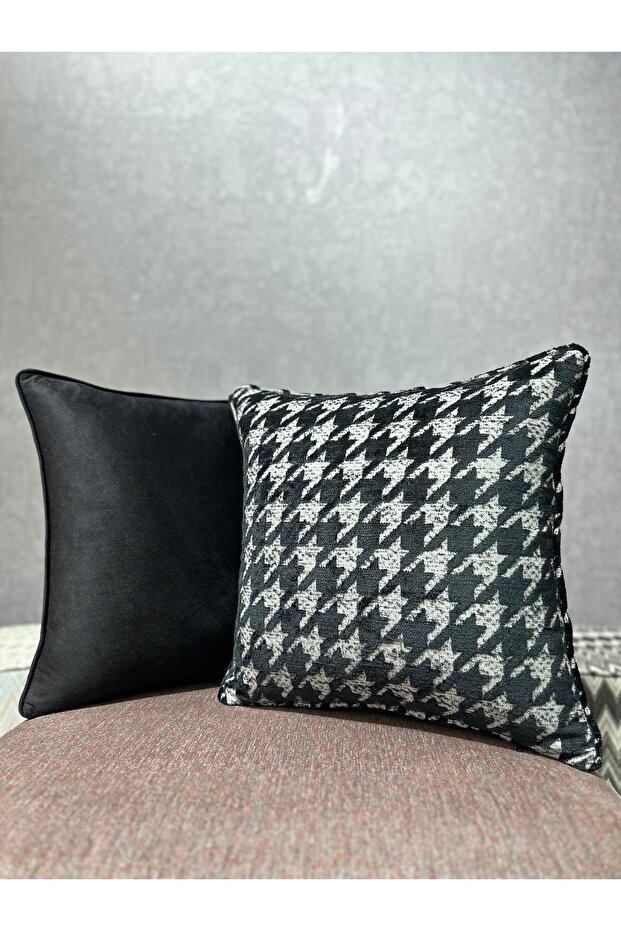 Detroit-2 Black and White Hornbeak Double Combination 43X43 Kirlent Cover