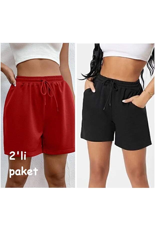 2 Pack Women's Short Shorts