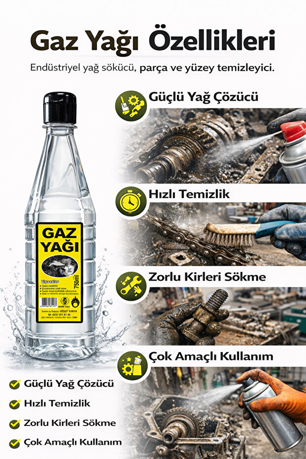 Gaz Yağı 750 ml