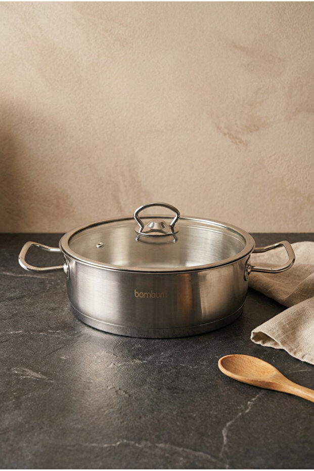 Sofia Steel Pot Shallow 26X8