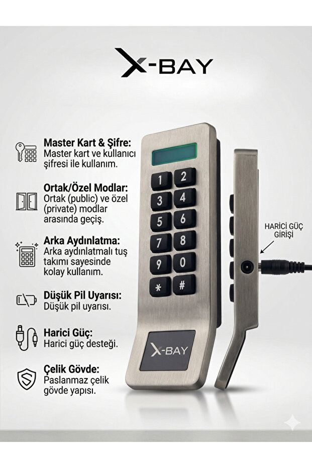 X-BAY Elektronik Kabin Kilidi XB-CL880