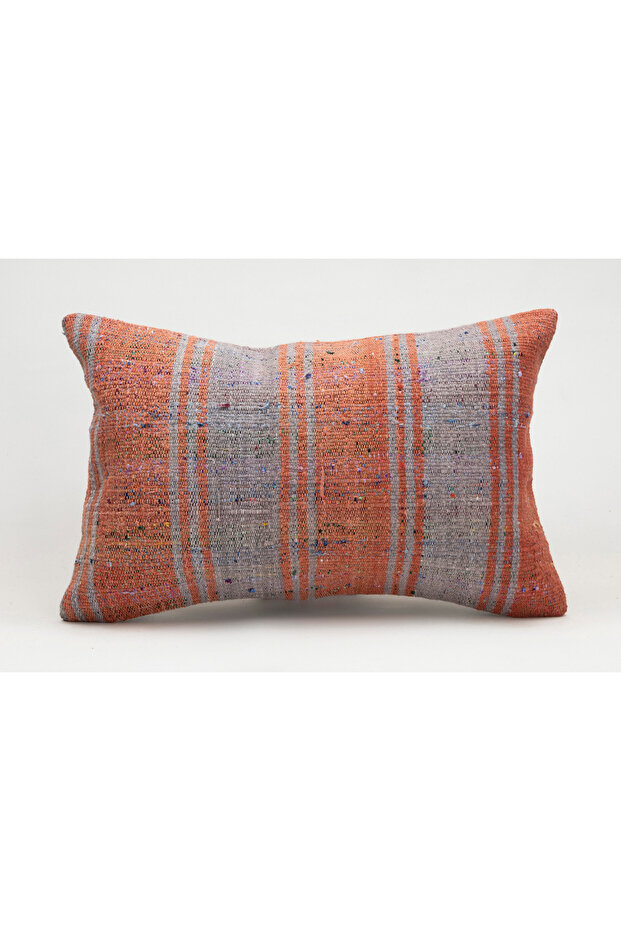 Vintage Pillow Cushion Cover Made from Handmade Old Kilim, 40X60 Cm, Wool