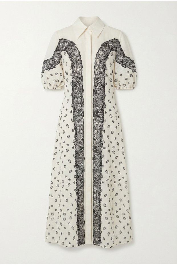 Rochie Paisley Ecru
