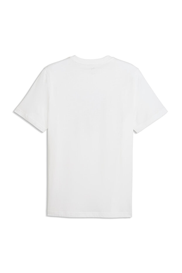 Graphic Erkek Beyaz Günlük Stil T-Shirt 69177502 - 5