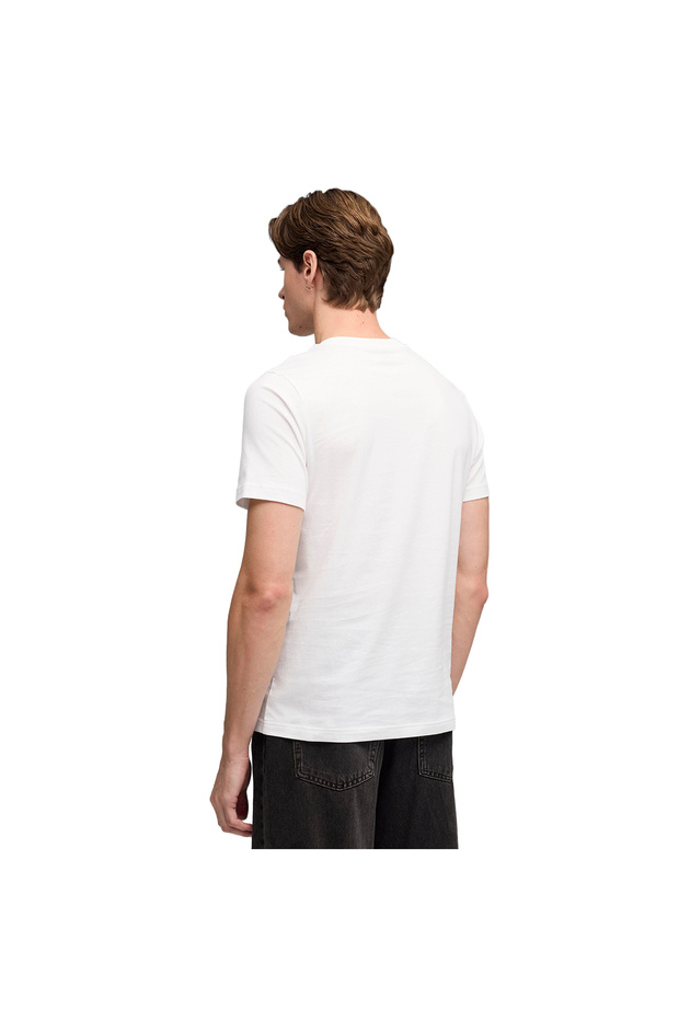 Graphic Erkek Beyaz Günlük Stil T-Shirt 69177502 - 2