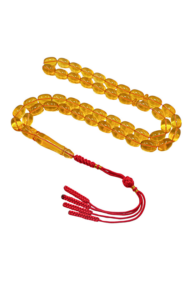 Transparent Baltic Amber Rosary 45Beads 48.5g 9.5-14.5mm Prayer Beads