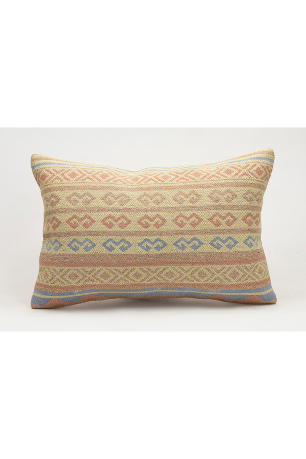 Vintage Pillow Cushion Cover Made from Handmade Old Kilim, 40X60 Cm, Wool